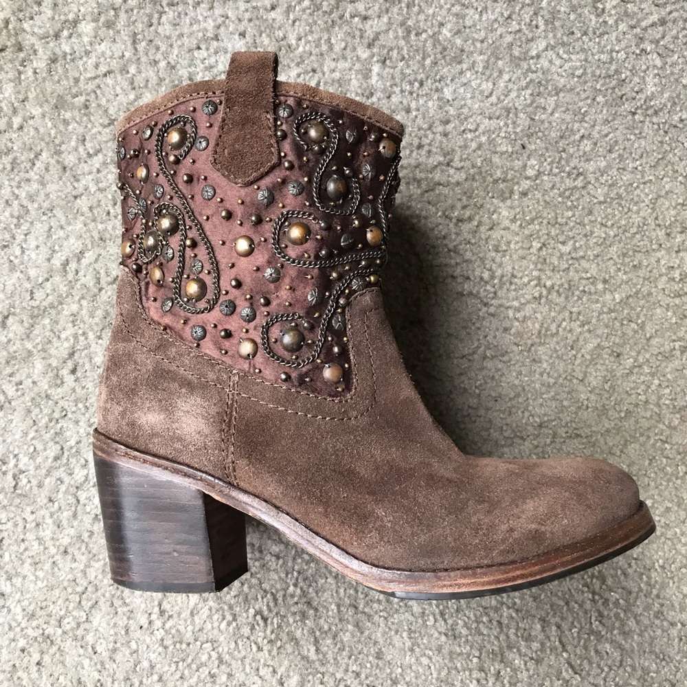Coralblue ankle boots Sz8 bohemian bootie… - Picture 1 of 8